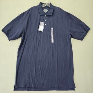 Consensus Blue Navy Polo Shirt NEW $32 Classic Short Sleeves Collar Men Size XLT